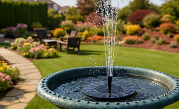 SolarSplash Bird Fountain